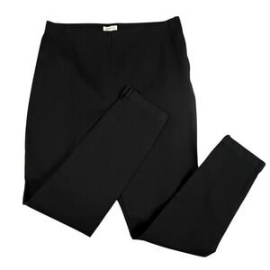 Garnet Hill Pants‎ Women's Size 4 Black Straight Leg Dress Pants Elastic Waist